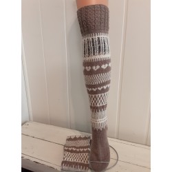 Pitkävartiset villasukat 3411, koko 37-38