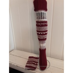 Pitkävartiset villasukat 3412, koko 38-39