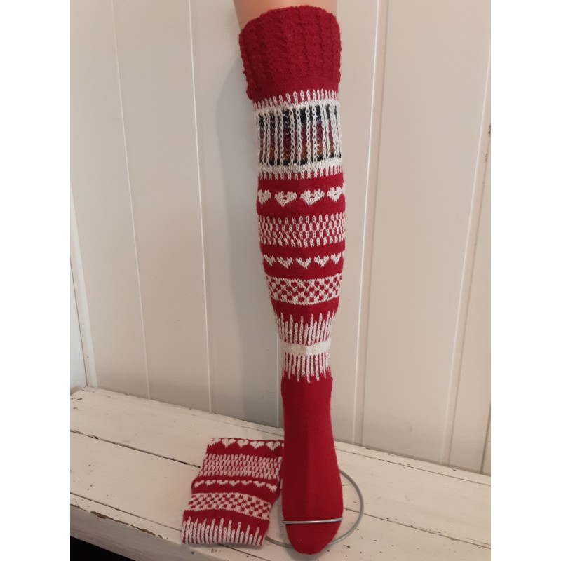 Pitkävartiset villasukat 3413, koko 39-40