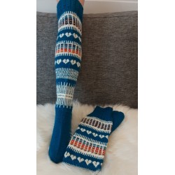 Pitkävartiset villasukat 3472, koko 37-38