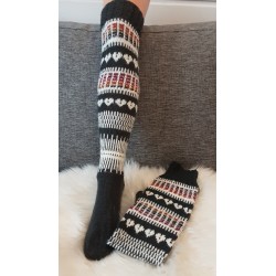 Pitkävartiset villasukat 3473, koko 38