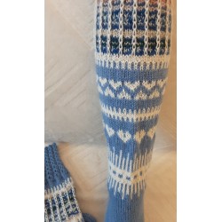 Pitkävartiset villasukat, 3213, koko 38-39