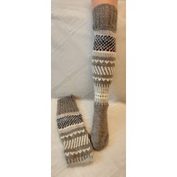 Pitkävartiset villasukat,3415, koko 39