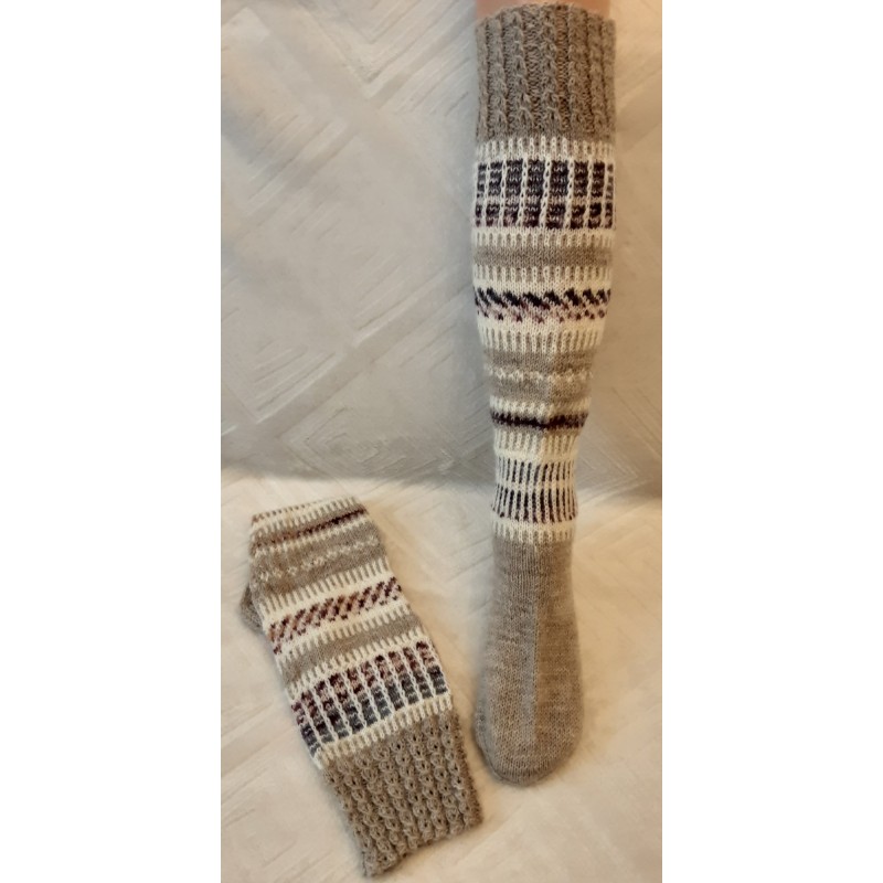 Pitkävartiset villasukat, 3416, koko 38